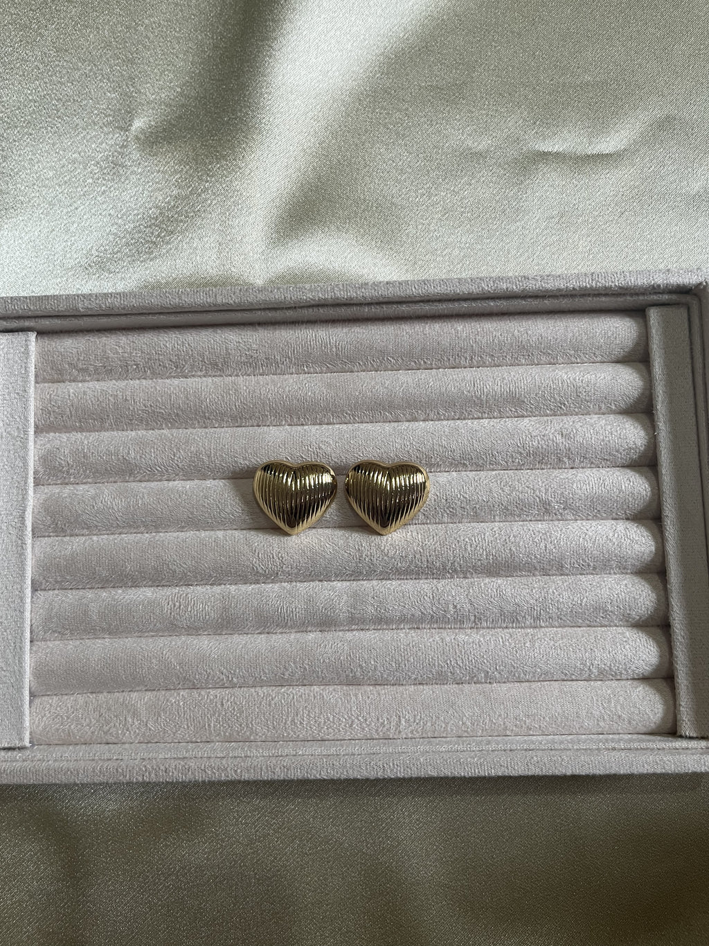 Alanki Aurelia Heart Stud Earrings - House of Alanki