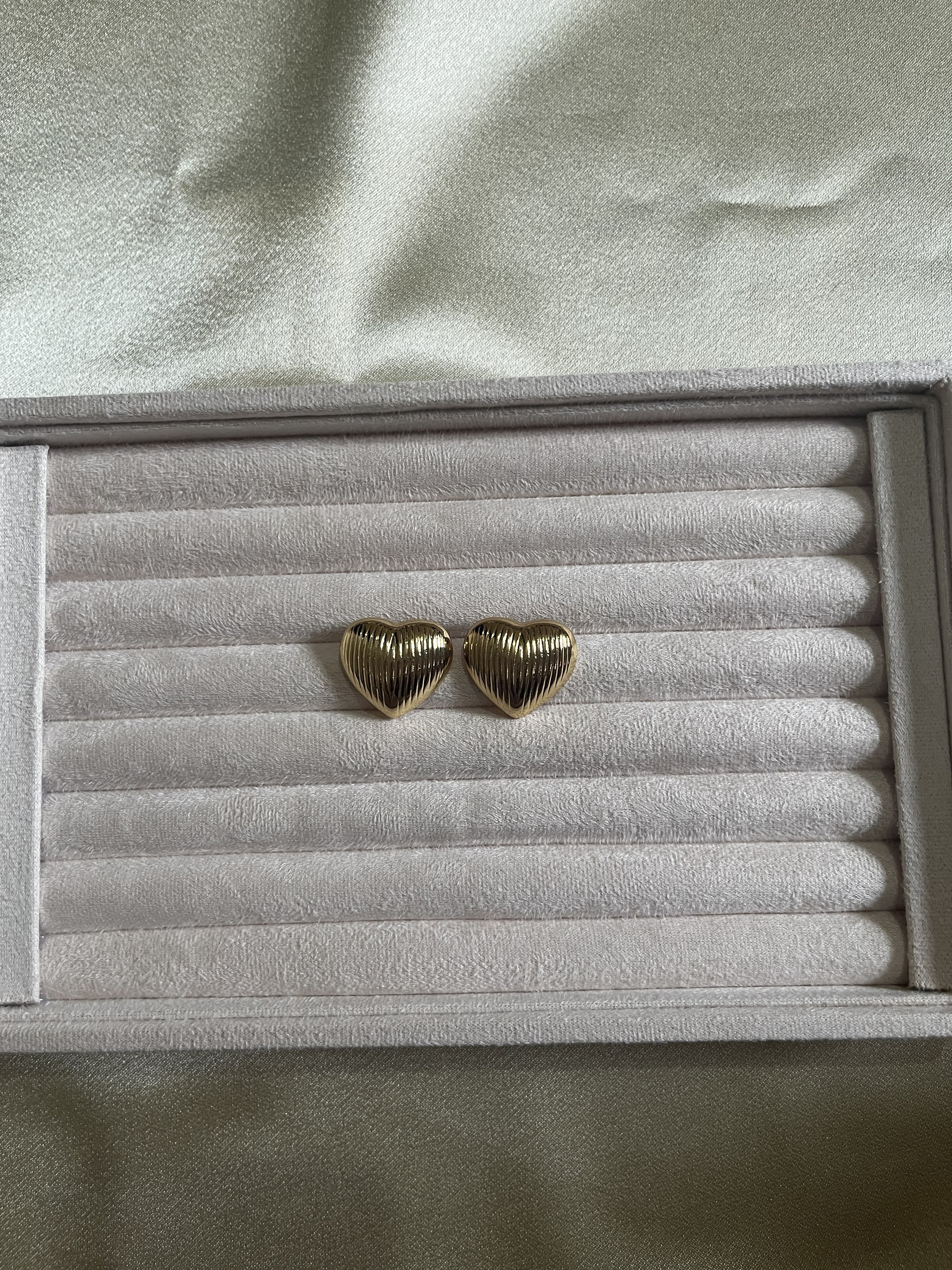 Alanki Aurelia Heart Stud Earrings - House of Alanki
