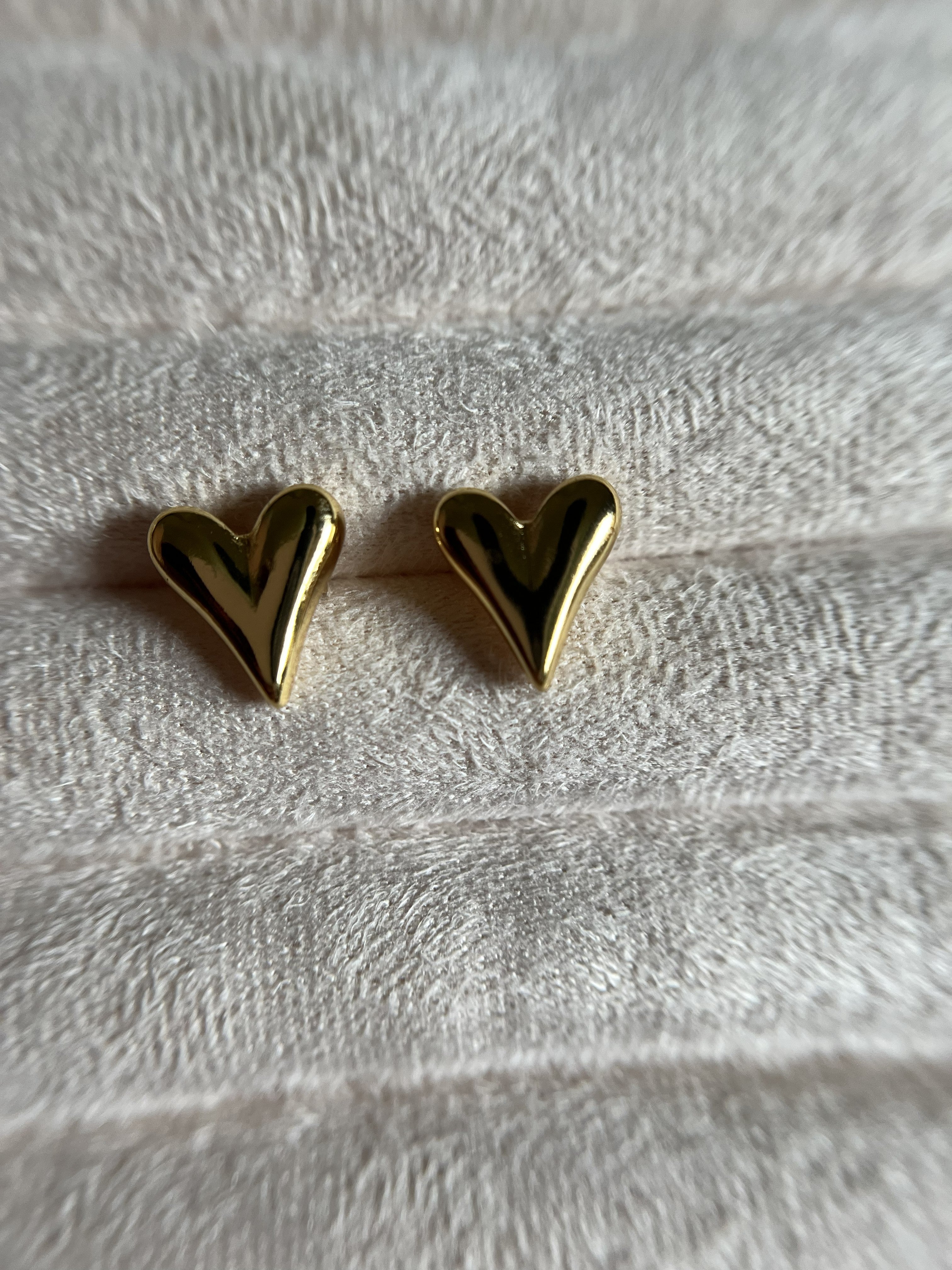 Alanki Elara Heart Stud Earrings - House of Alanki