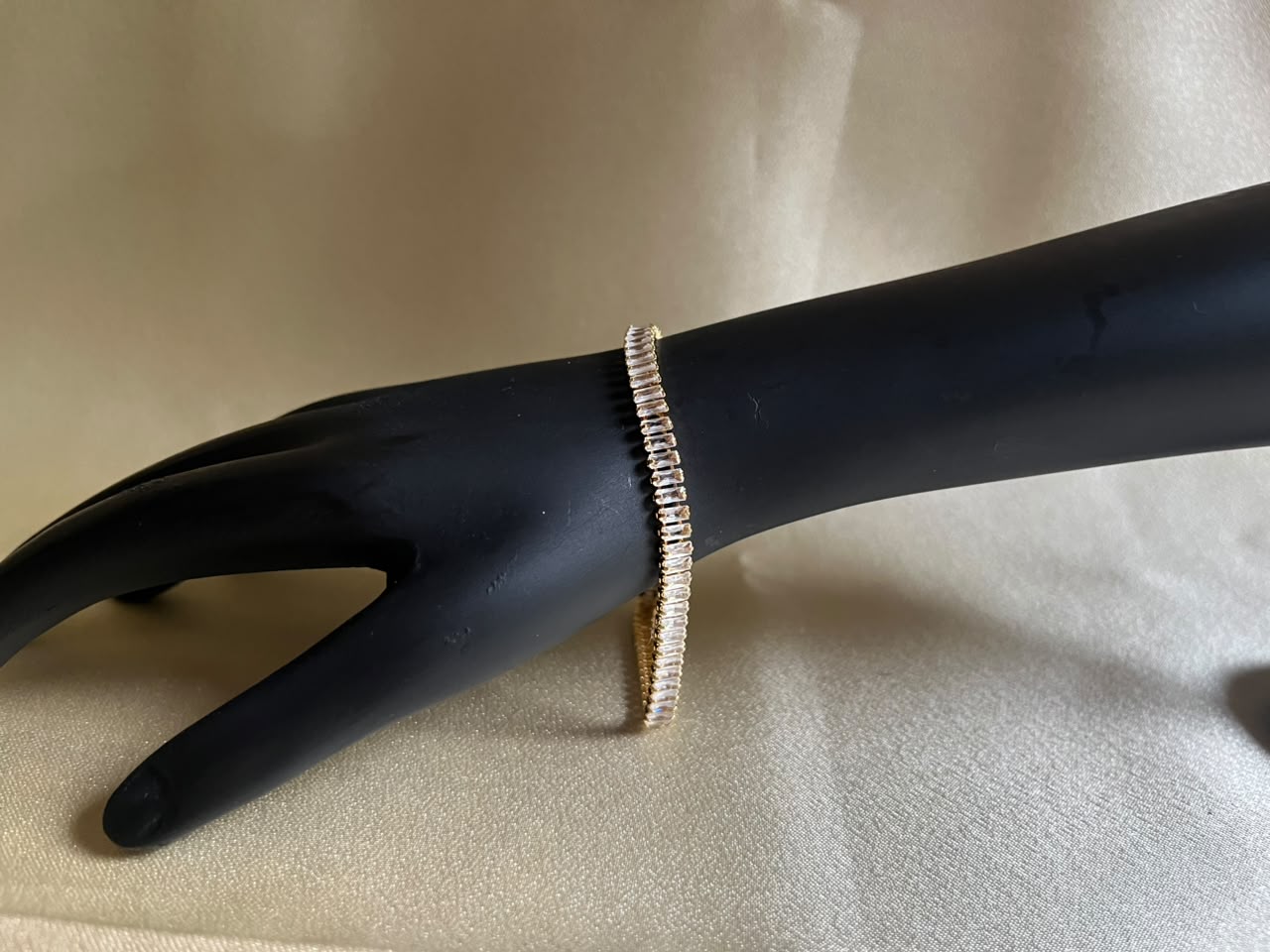 Celeste Baguette Crystal Bracelet - House of Alanki