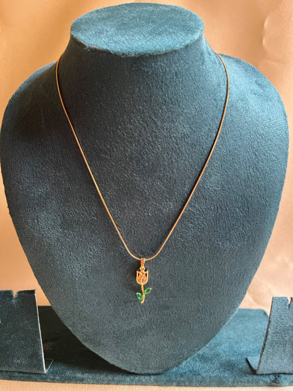 Golden Tulip Bloom Necklace - House of Alanki