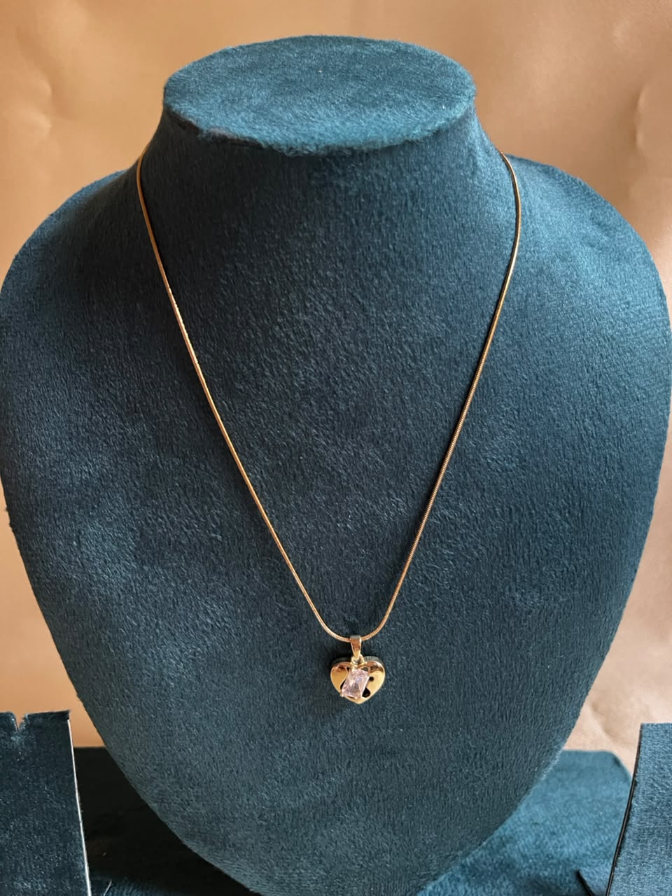 Blush Heart Pendant Necklace - House of Alanki