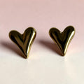 Alanki Elara Heart Stud Earrings - House of Alanki