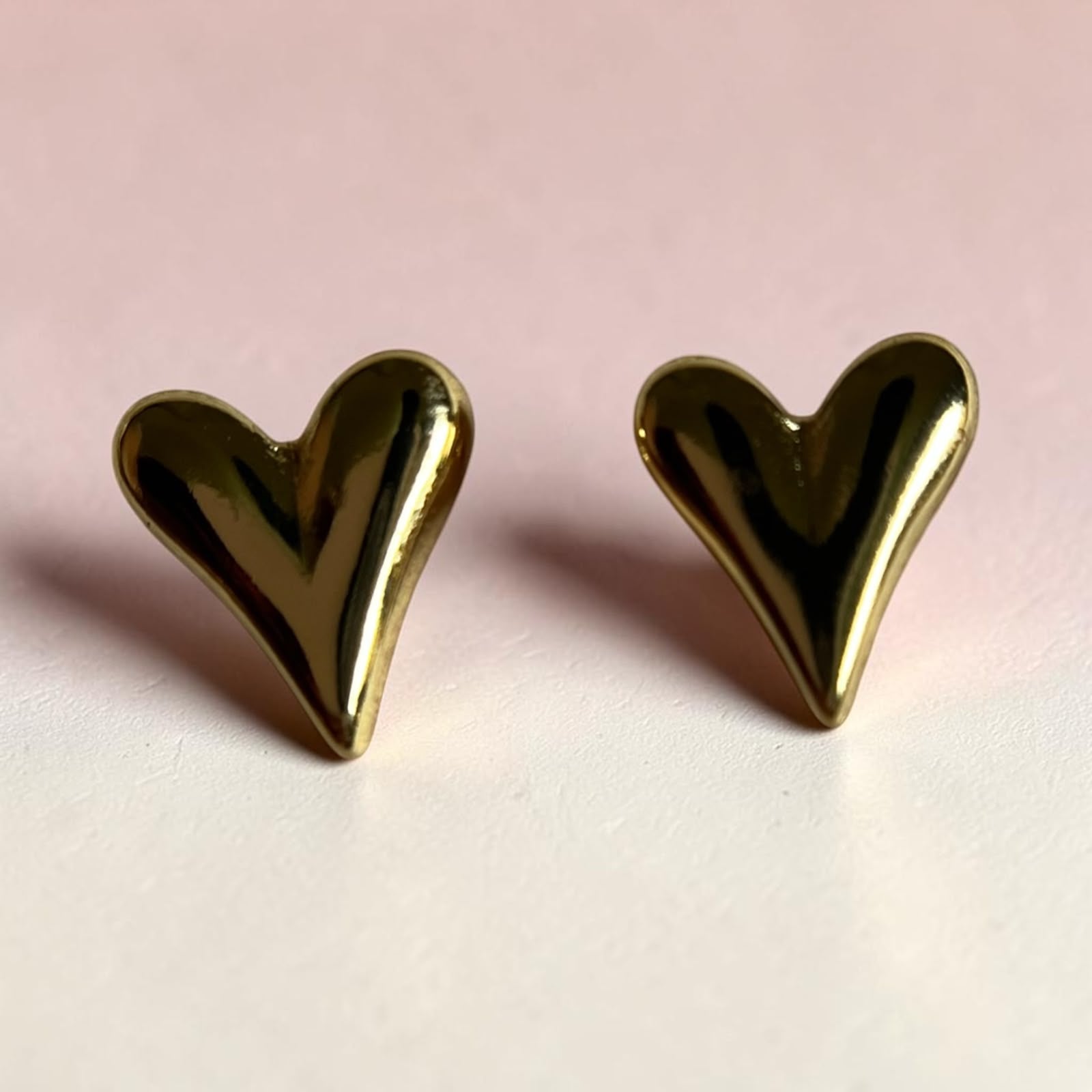 Alanki Elara Heart Stud Earrings - House of Alanki
