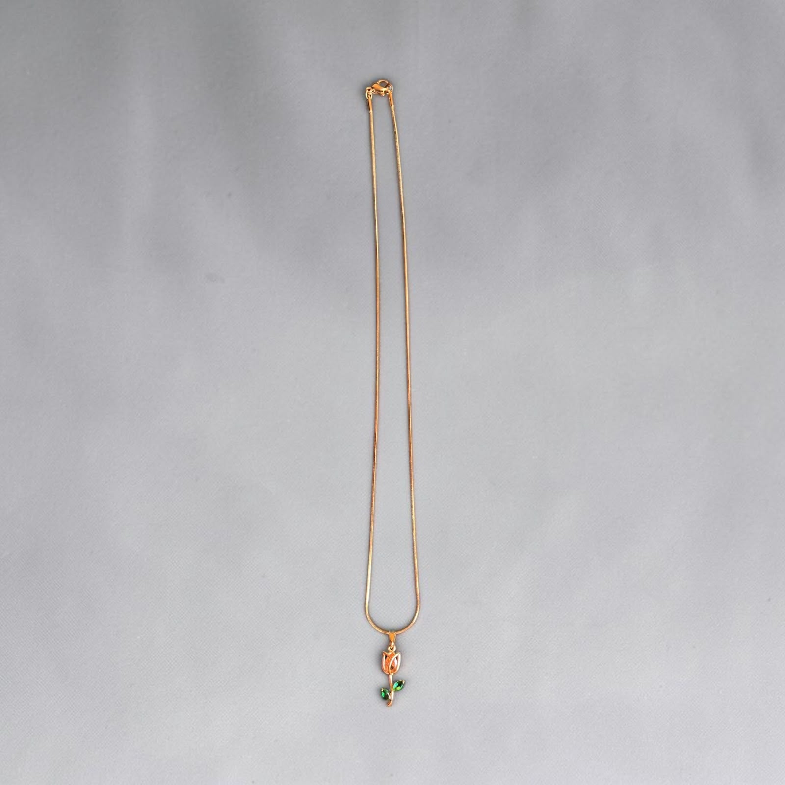 Golden Tulip Bloom Necklace - House of Alanki