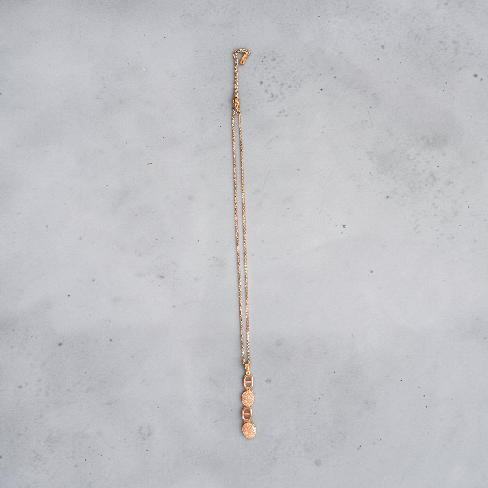 Golden Geometric Crystal Drop Necklace - House of Alanki