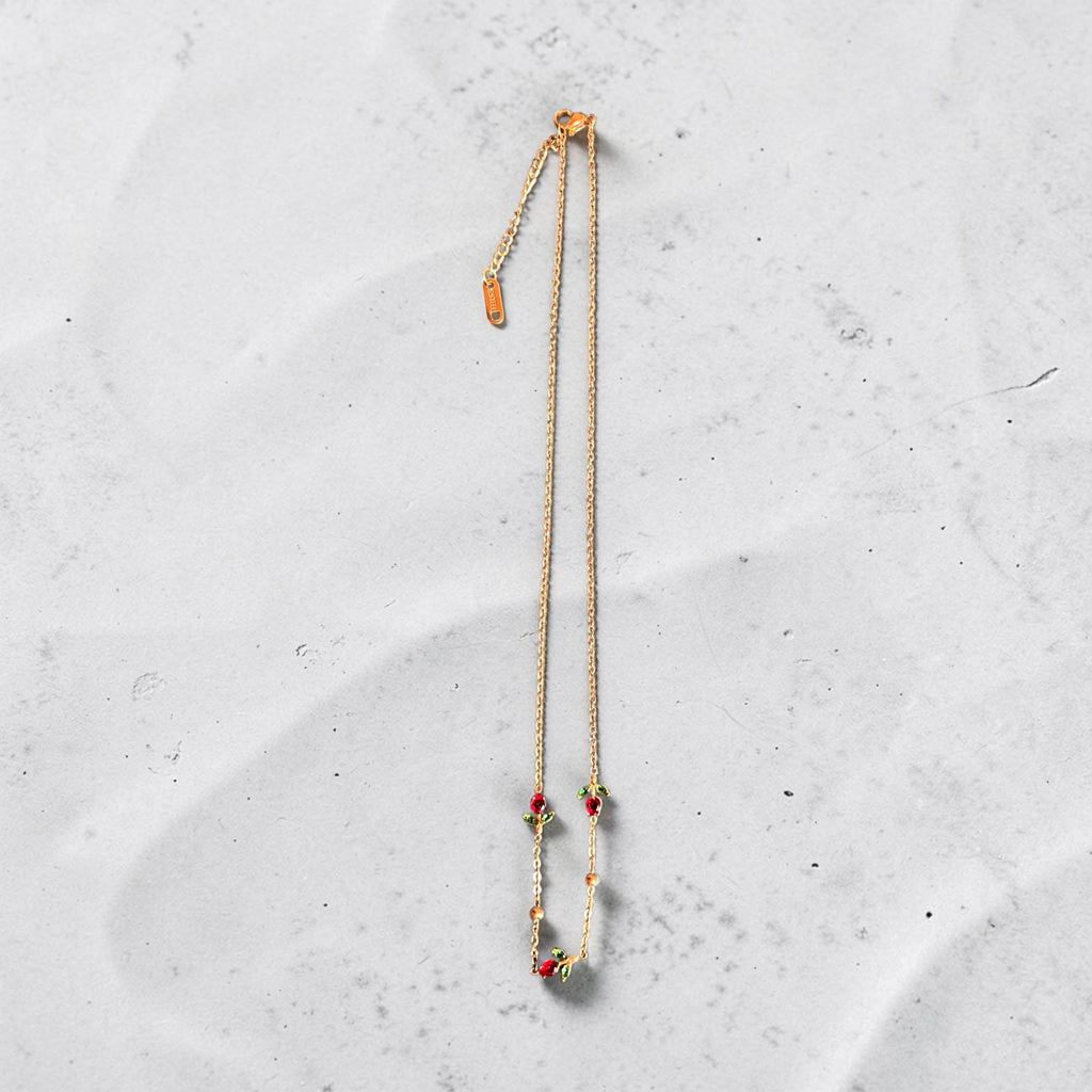 Tulip Whisper Delicate Necklace - House of Alanki