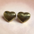 Alanki Aurelia Heart Stud Earrings - House of Alanki