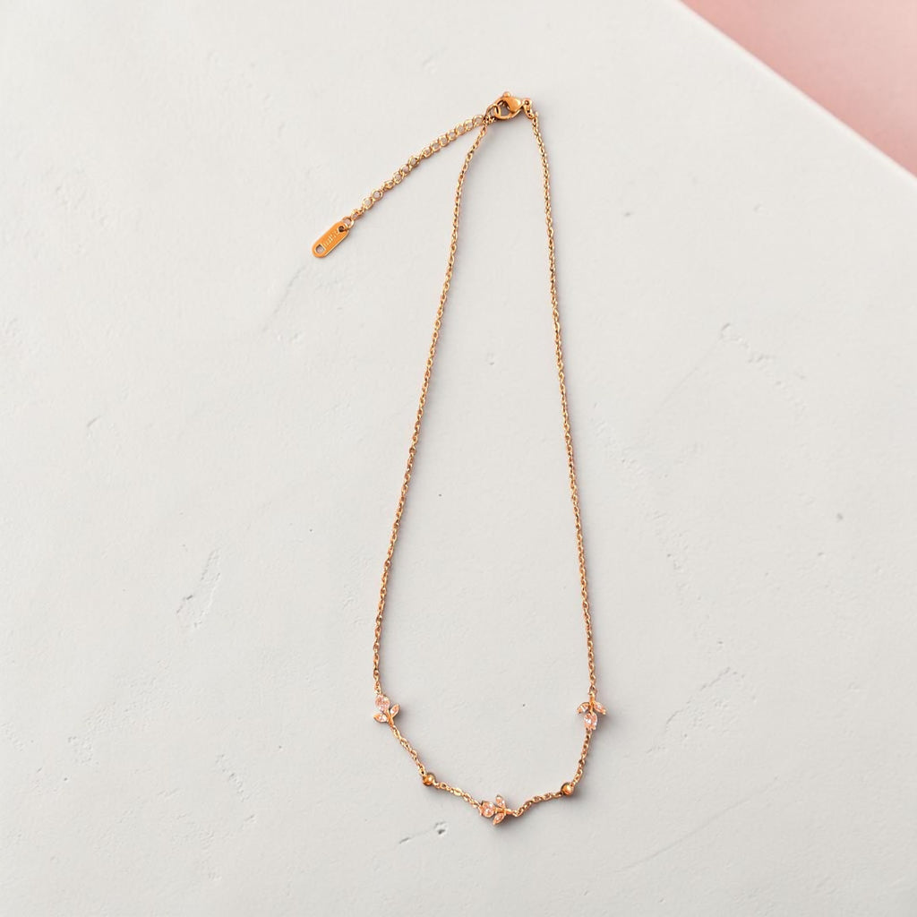 Tulip Whisper Delicate Necklace - House of Alanki