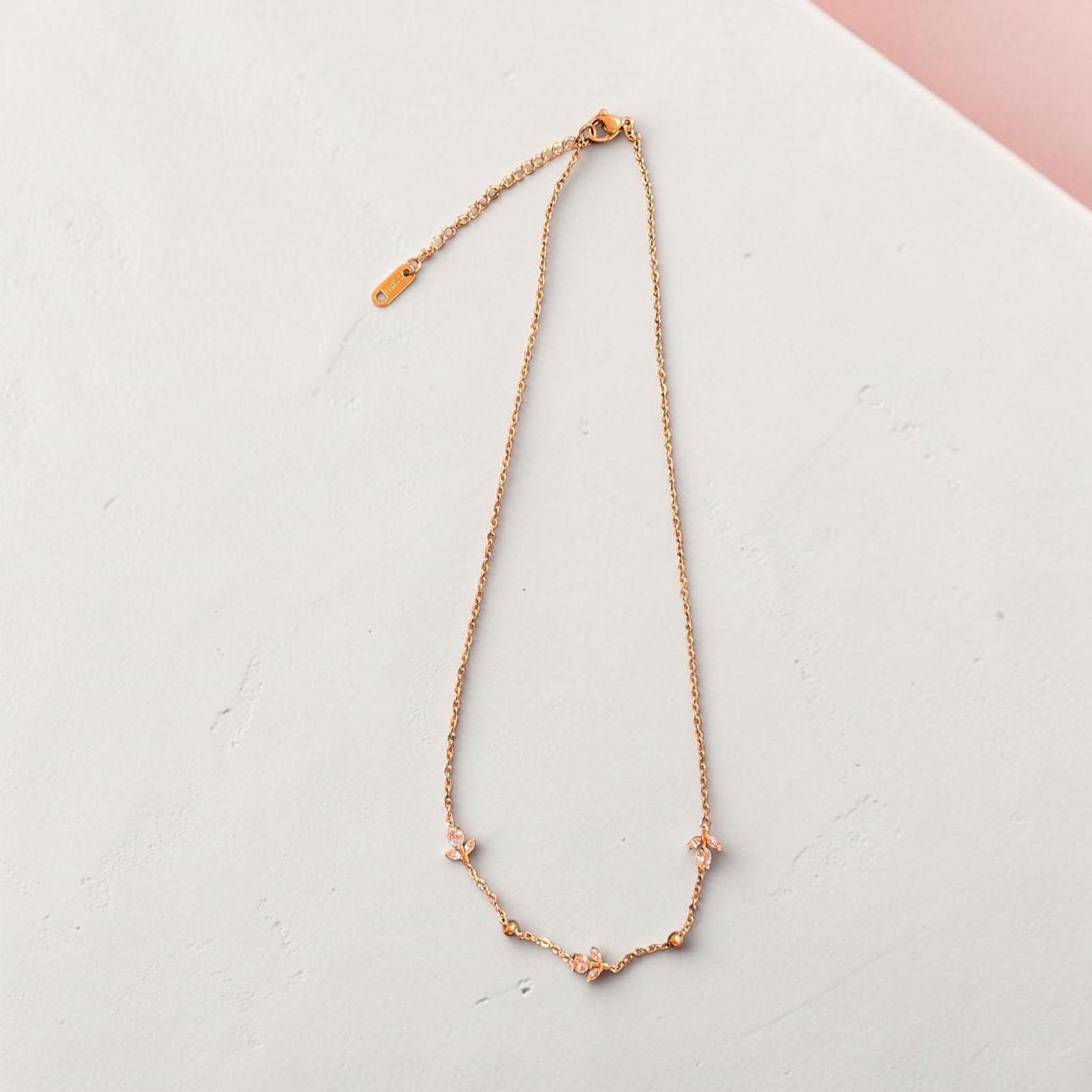 Tulip Whisper Delicate Necklace - House of Alanki