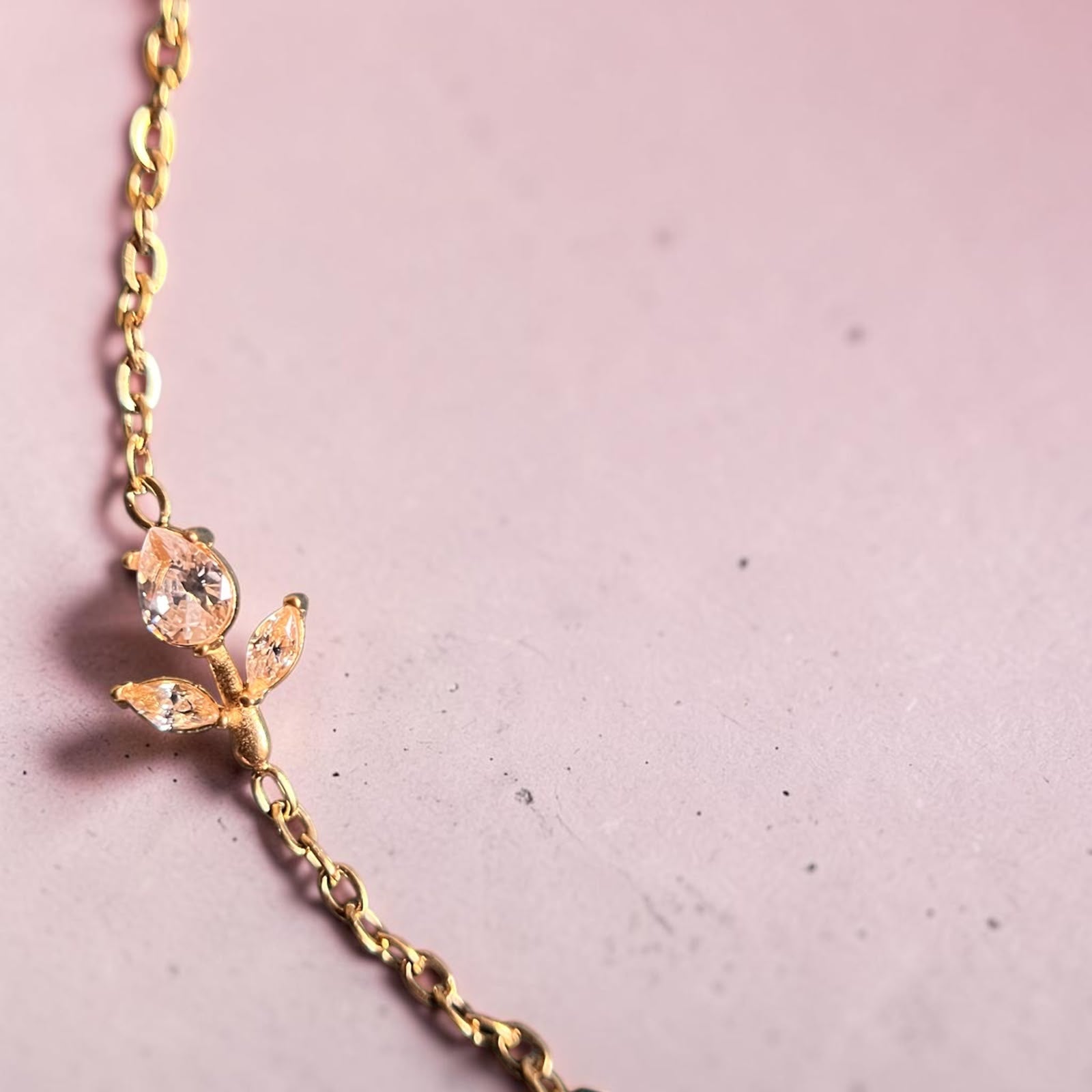 Tulip Whisper Delicate Necklace - House of Alanki